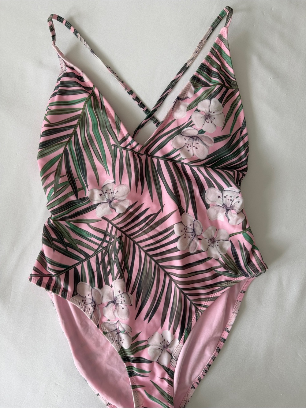 Garage Pink Floral Tropical One-Piece Swimsuit
